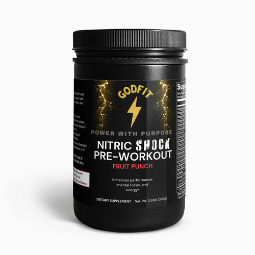 GodFit Nitric Shock Pre-Workout Powder (Fruit Punch)