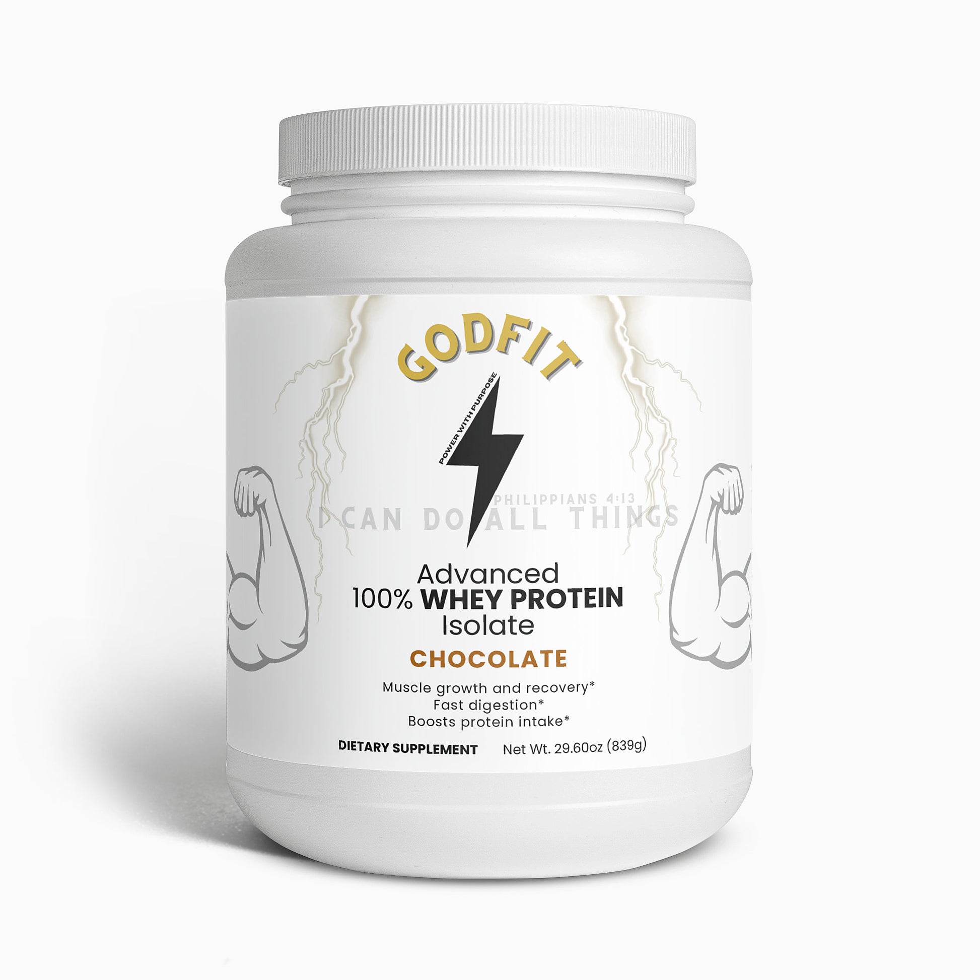 GodFit Advanced 100% Whey Protein Isolate (Chocolate)